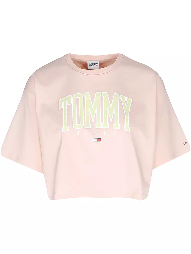 TOMMY JEANS T Shirt COLLEGIATE rosa
